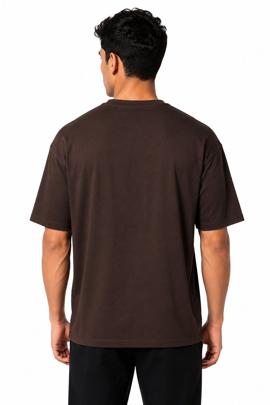 Blake Essence Brown Oversized T-Shirt Premium – Back View