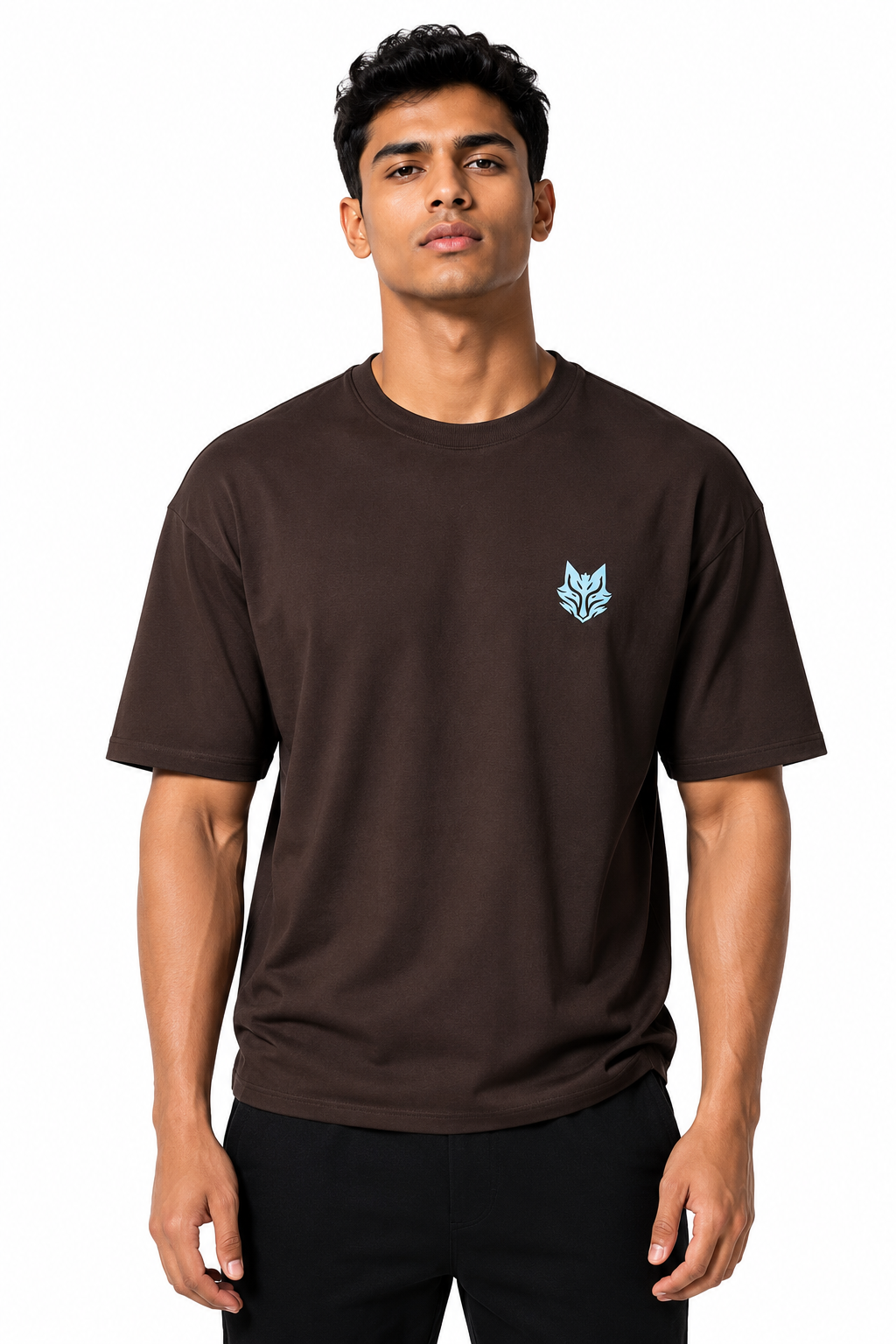 Blake Essence Brown Oversized T-Shirt Premium – Front View