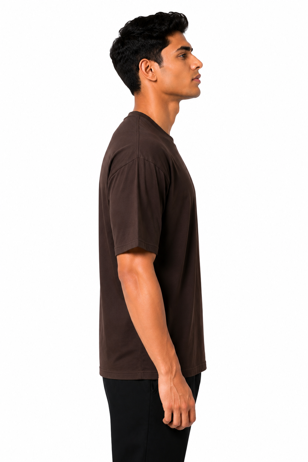 Blake Essence Brown Oversized T-Shirt Premium – Right Side View